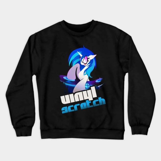 Vinyl Scratch Crewneck Sweatshirt by RarieDash